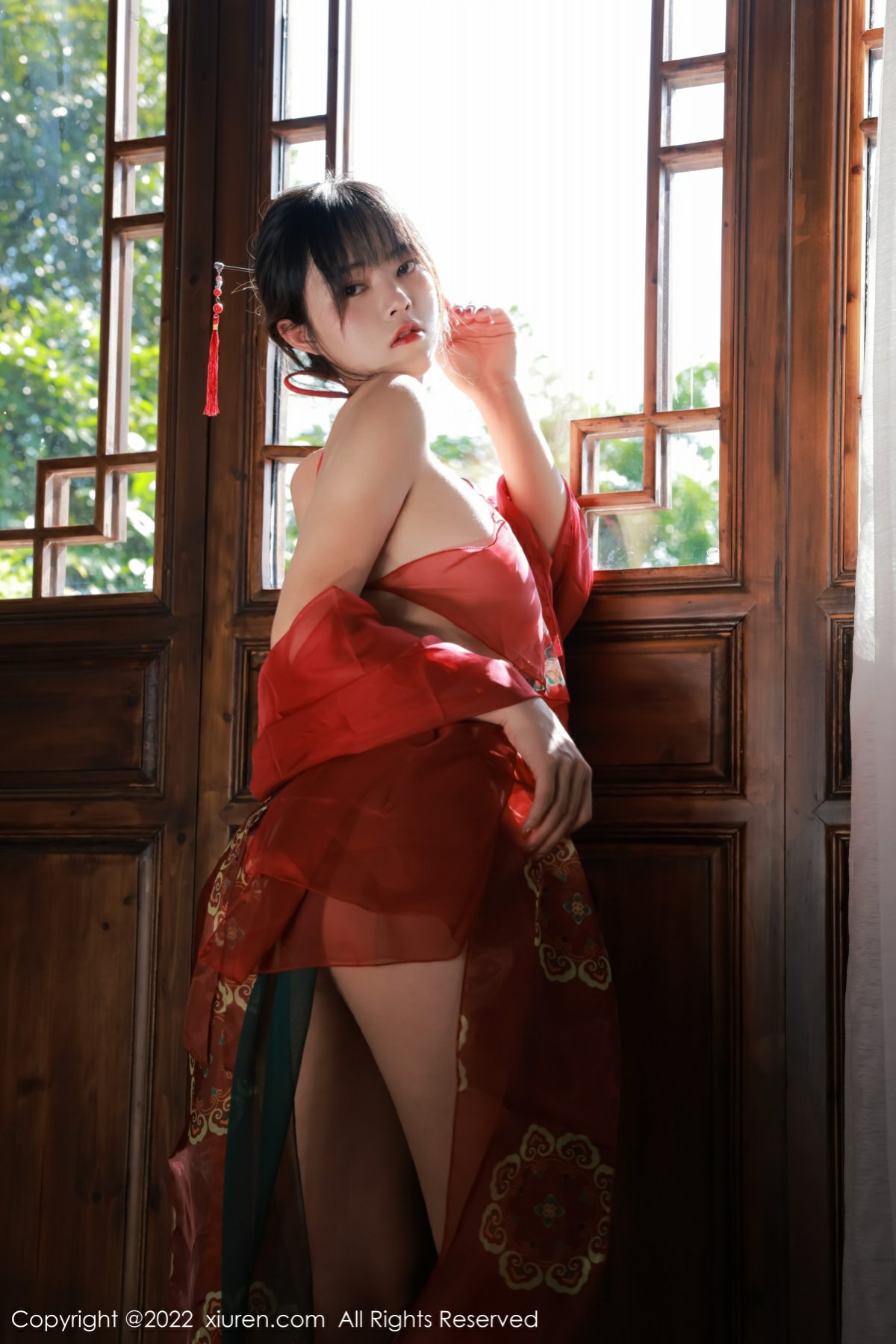 [XiuRen秀人网] 2022.07.04 No.5222 奈沐子 性感红色轻透古装服饰 [47+1P]